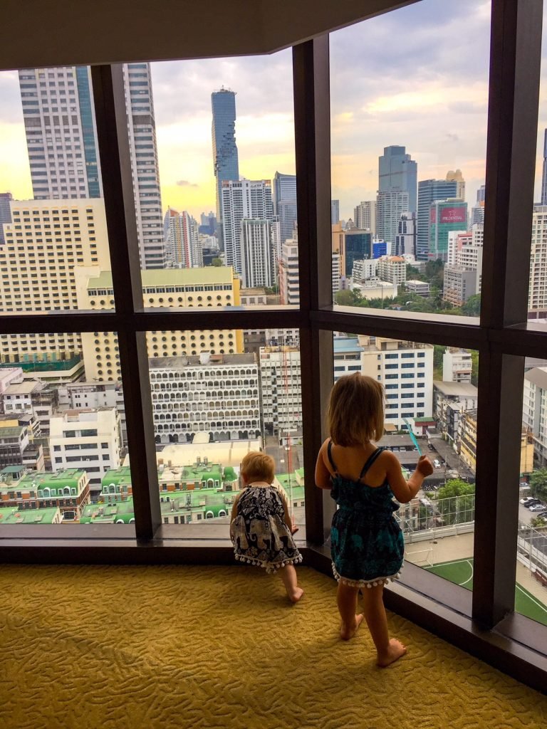 Lebua at State Tower, Bangkok,, tips on travelling to thailand with a baby and a toddler