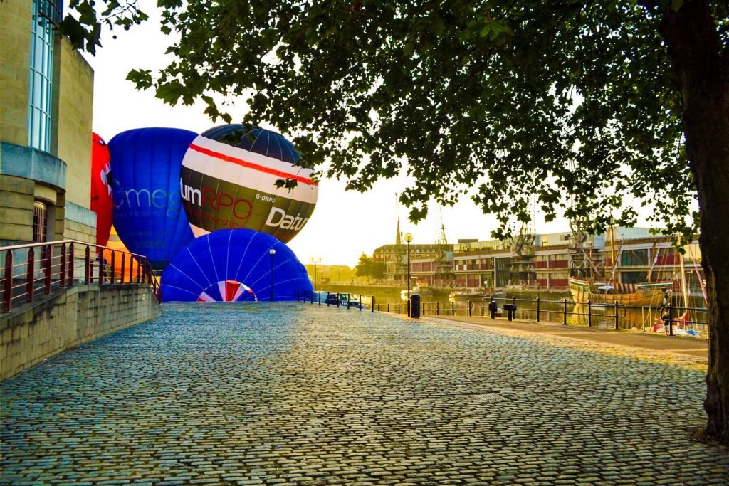 M Shed, hot air balloons bristol harbourside 