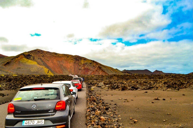 Lanzarote Timanfaya mountains of fire - volcano - canary islands - what to do - cars