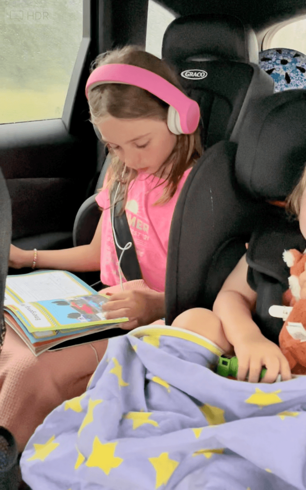 Road trip with a toddler - devices and headphones