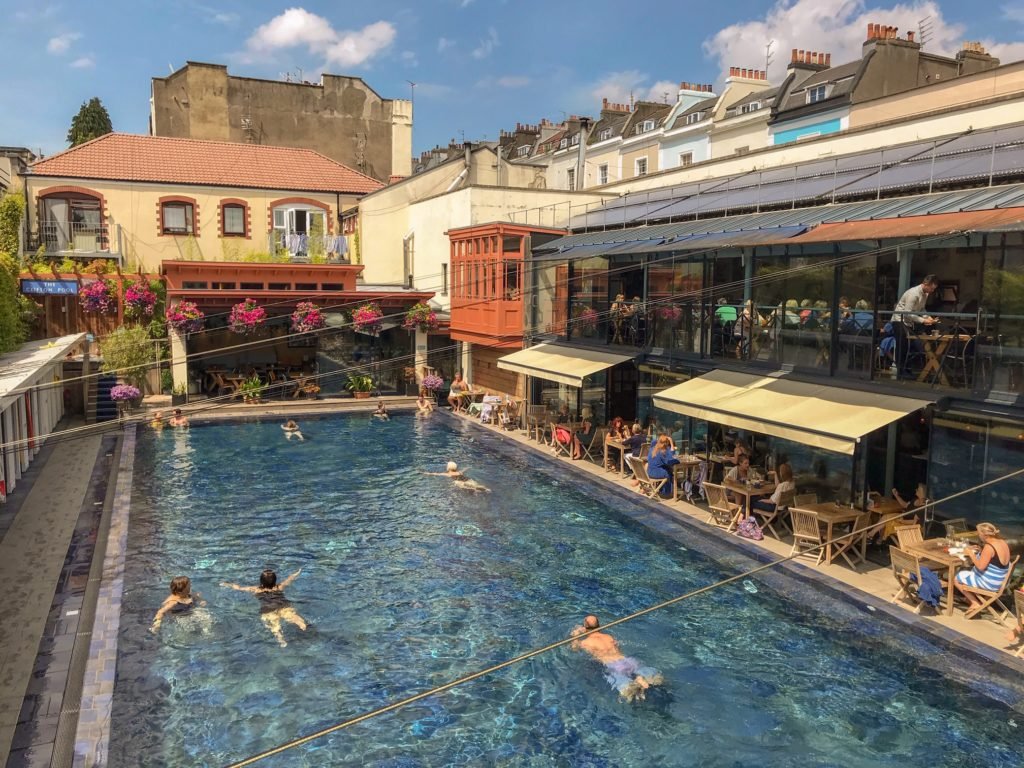The lido Bristol, outdoor swimming pool