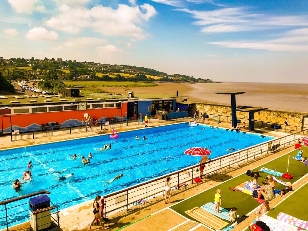 Portishead Open air pool near Bristol