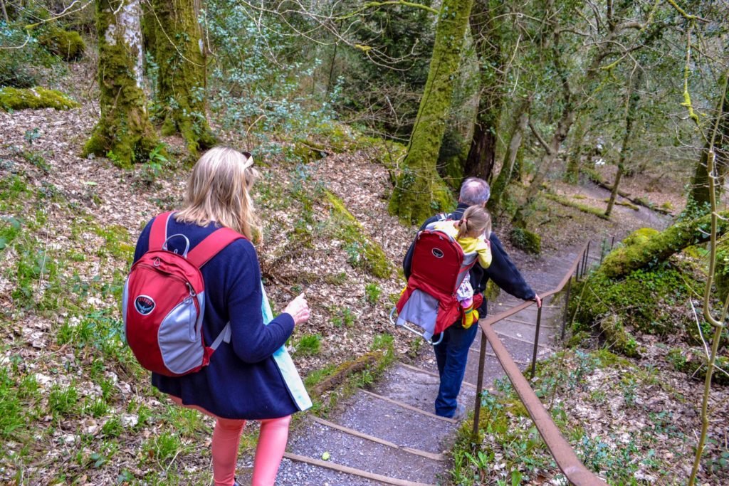 detachable daypack in action