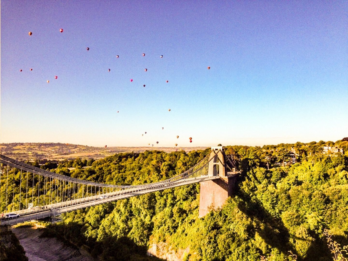 Bristol balloon fiesta, Clifton Suspension Bridge