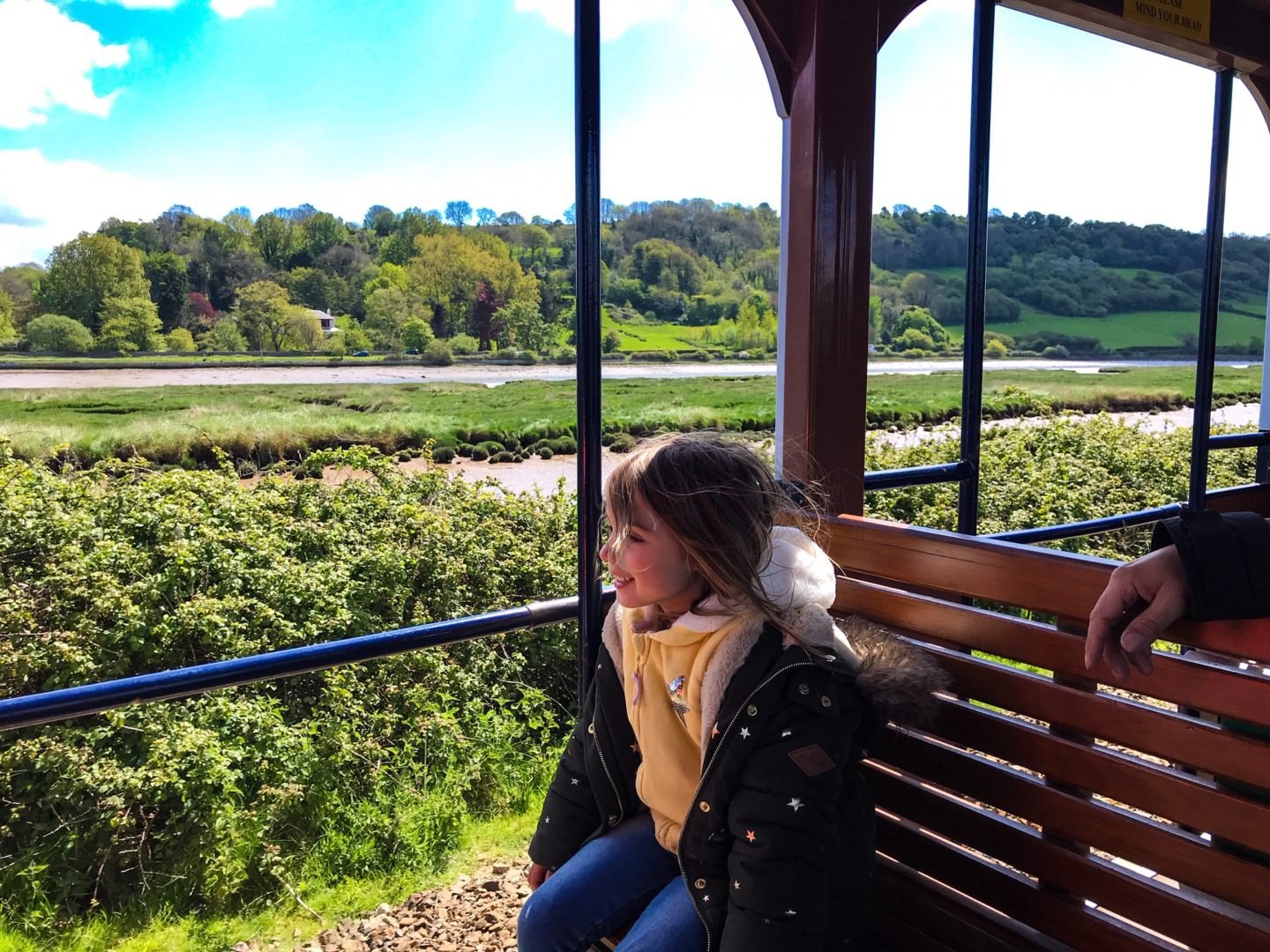 Andrewshayes holiday park devon campsites near bristol - glamping pod view from seaton tram