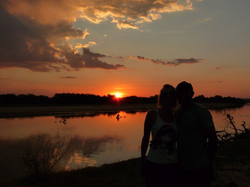 Zambia River Luangwa - sunset