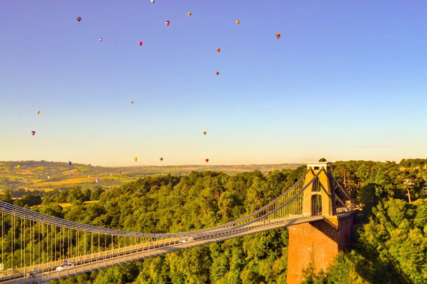 Clifton Suspension Bridge balloons
