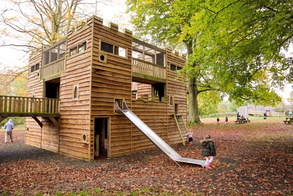 Kids playground fort at Sudeley Castle 