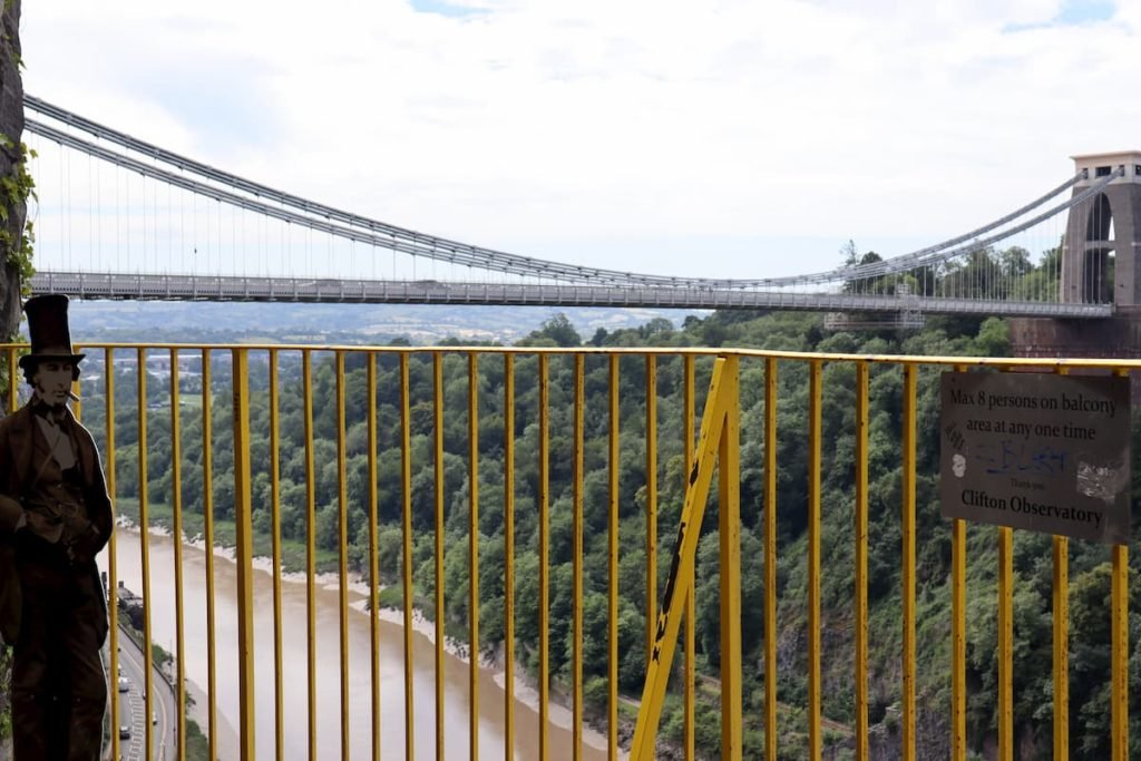 Clifton Observatory views of Clifton Suspension Bridge Bristol