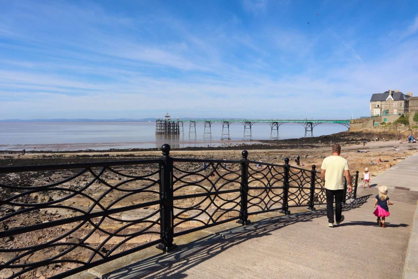 Clevedon Pier and pebble beach
