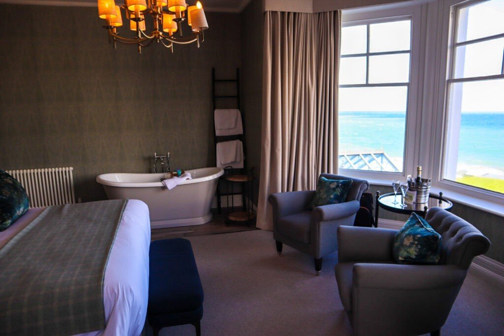Bedroom at Carbis Bay hotel