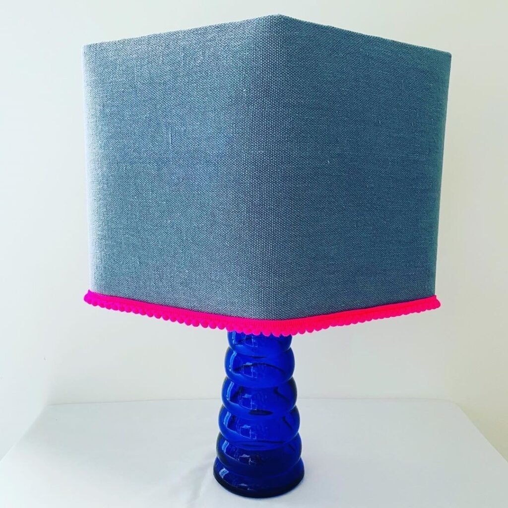 Neon lampshade from Honeycomb Homewares, independent maker Bristol