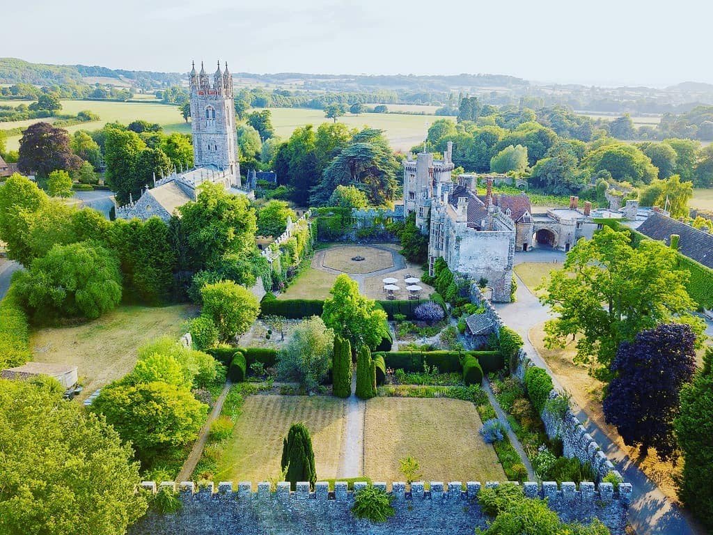 Thornbury Castle from above