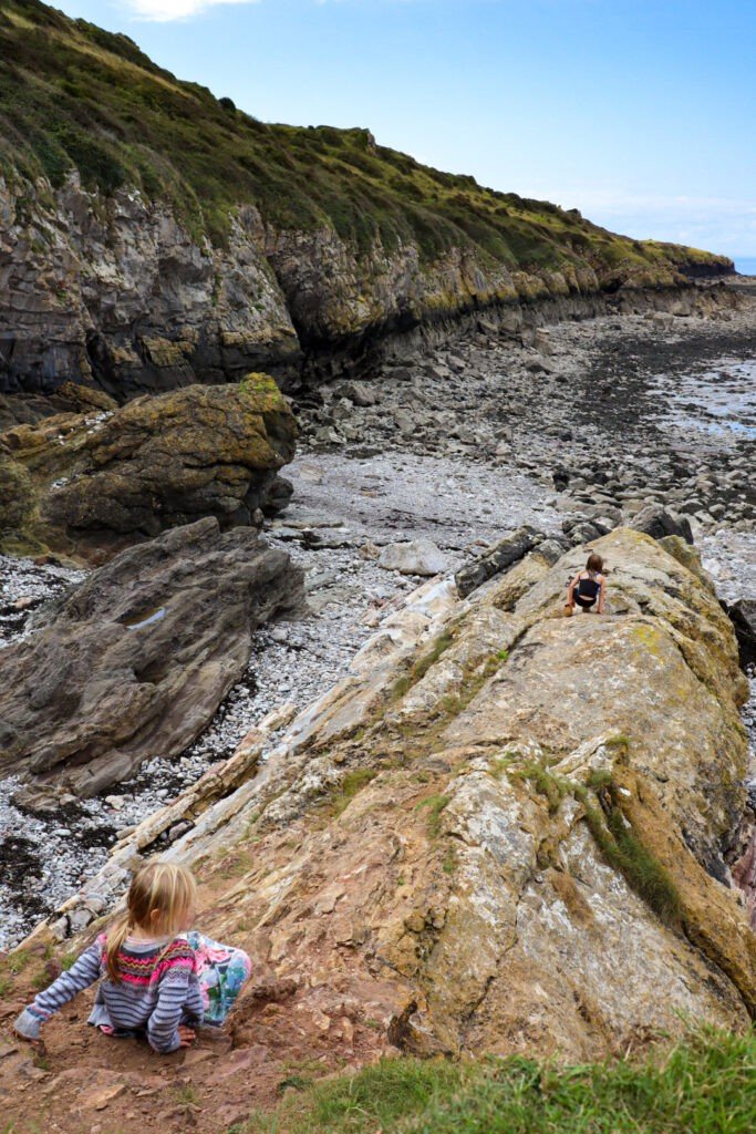 Sand Point and Middle Hope coastal walk north somerset