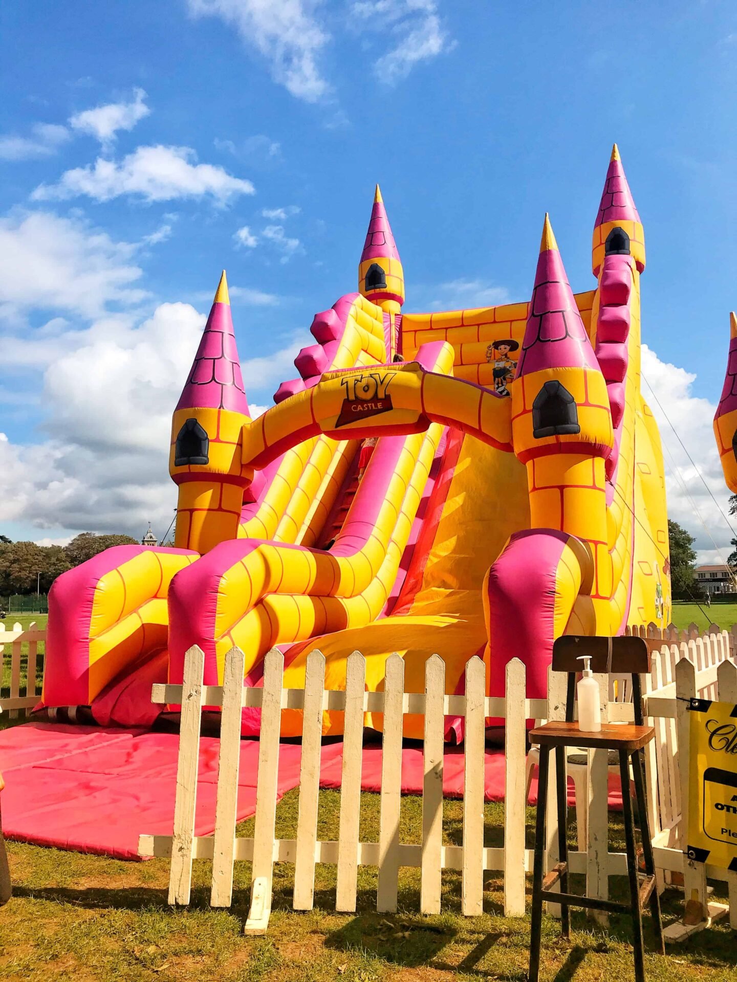 Salthouse Fields Clevedon bouncy castle