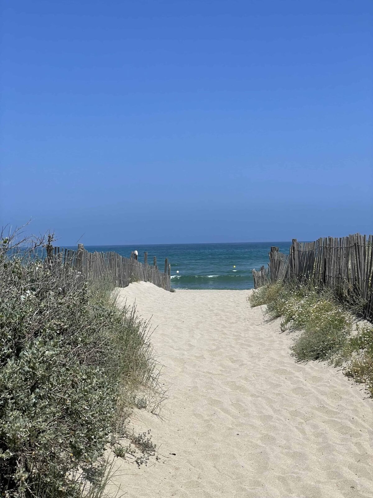 Beach access Canet en Roussillon France