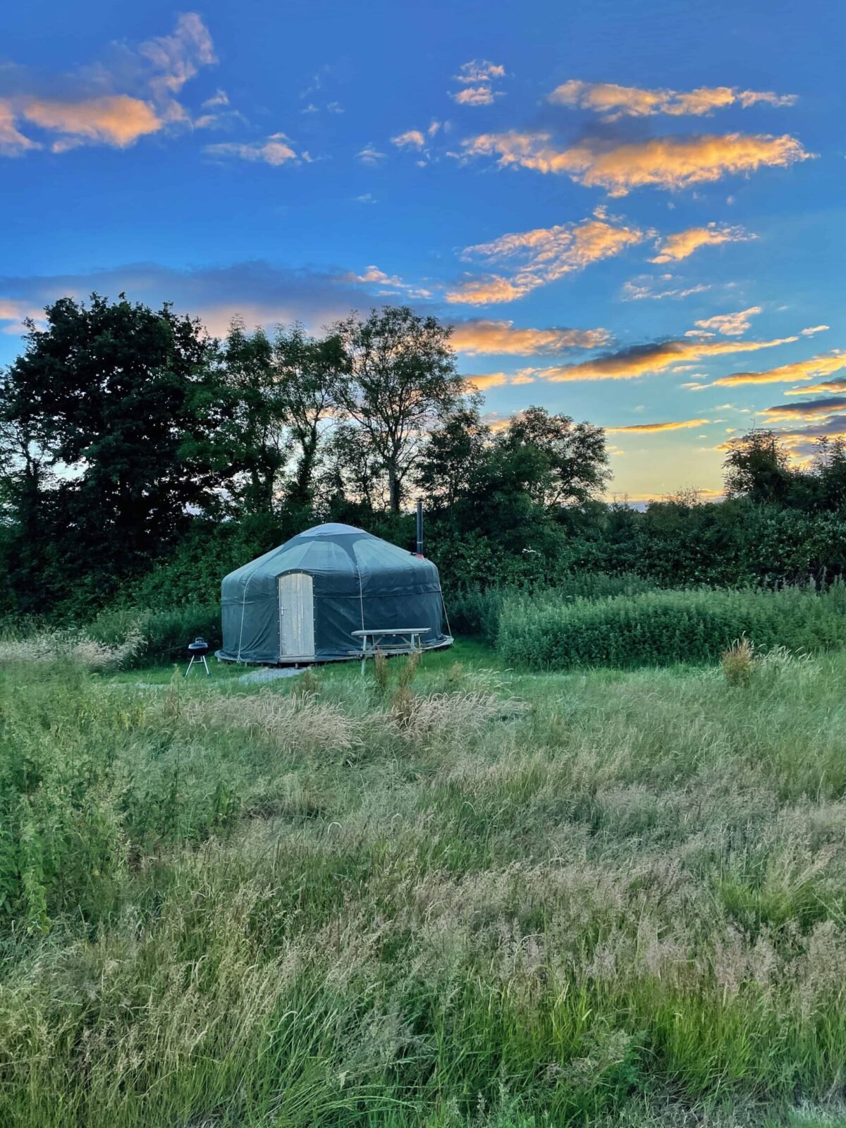 Mongolian yurt at Somerset Yurts