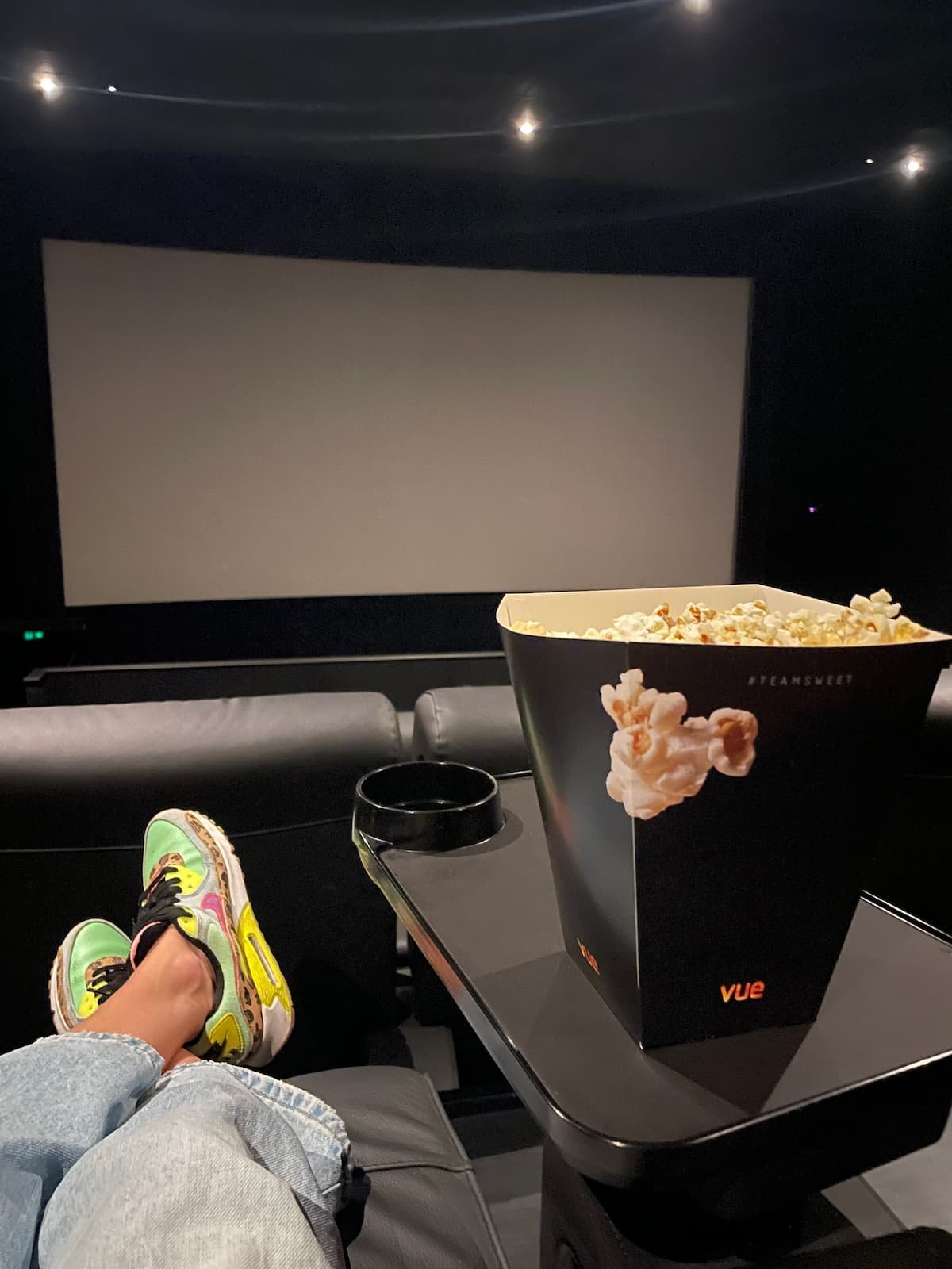 Vue Bristol Cribbs Cinema popcorn and movie
