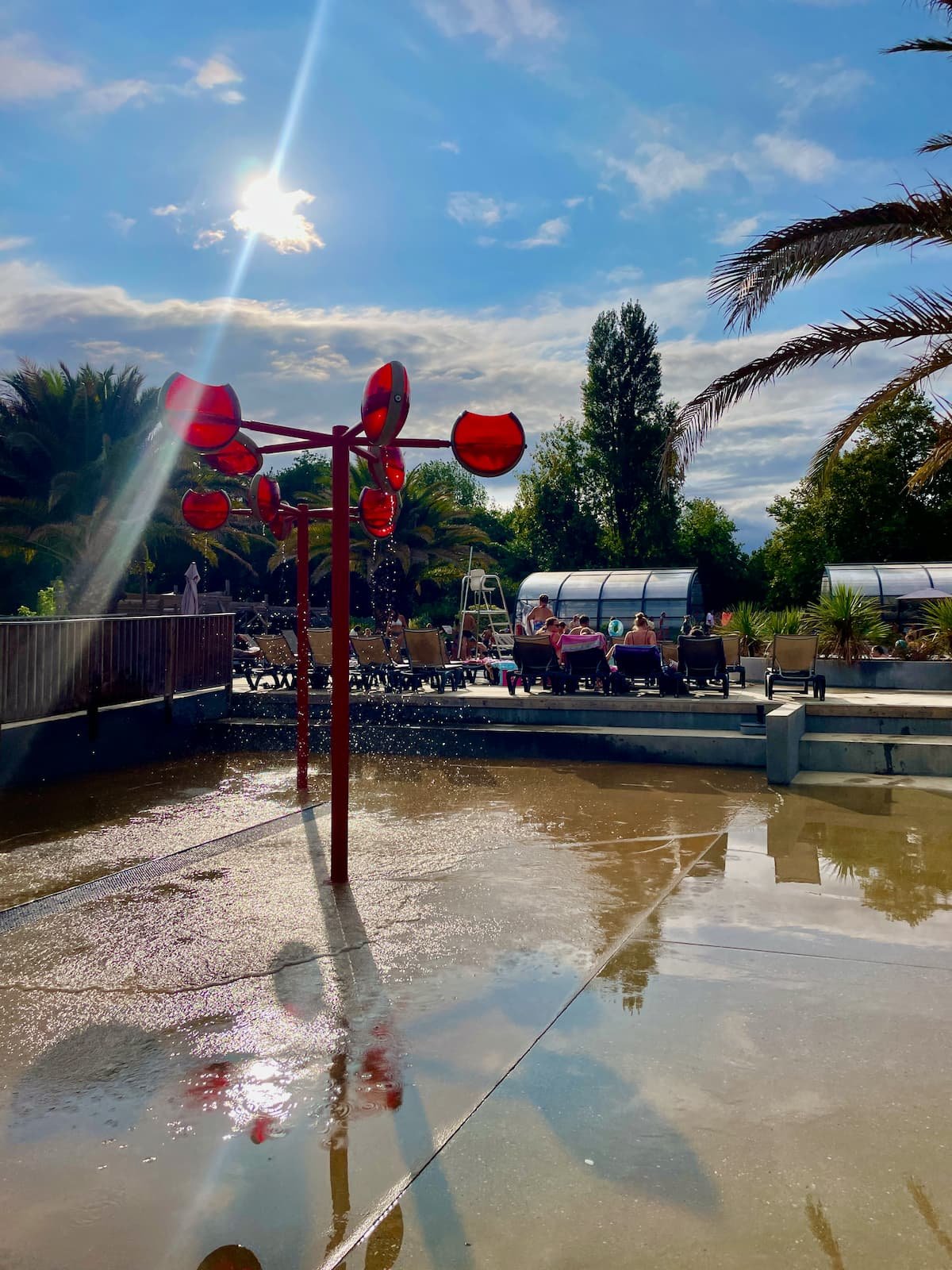 Water splash park at Camping Le Col Vert, France