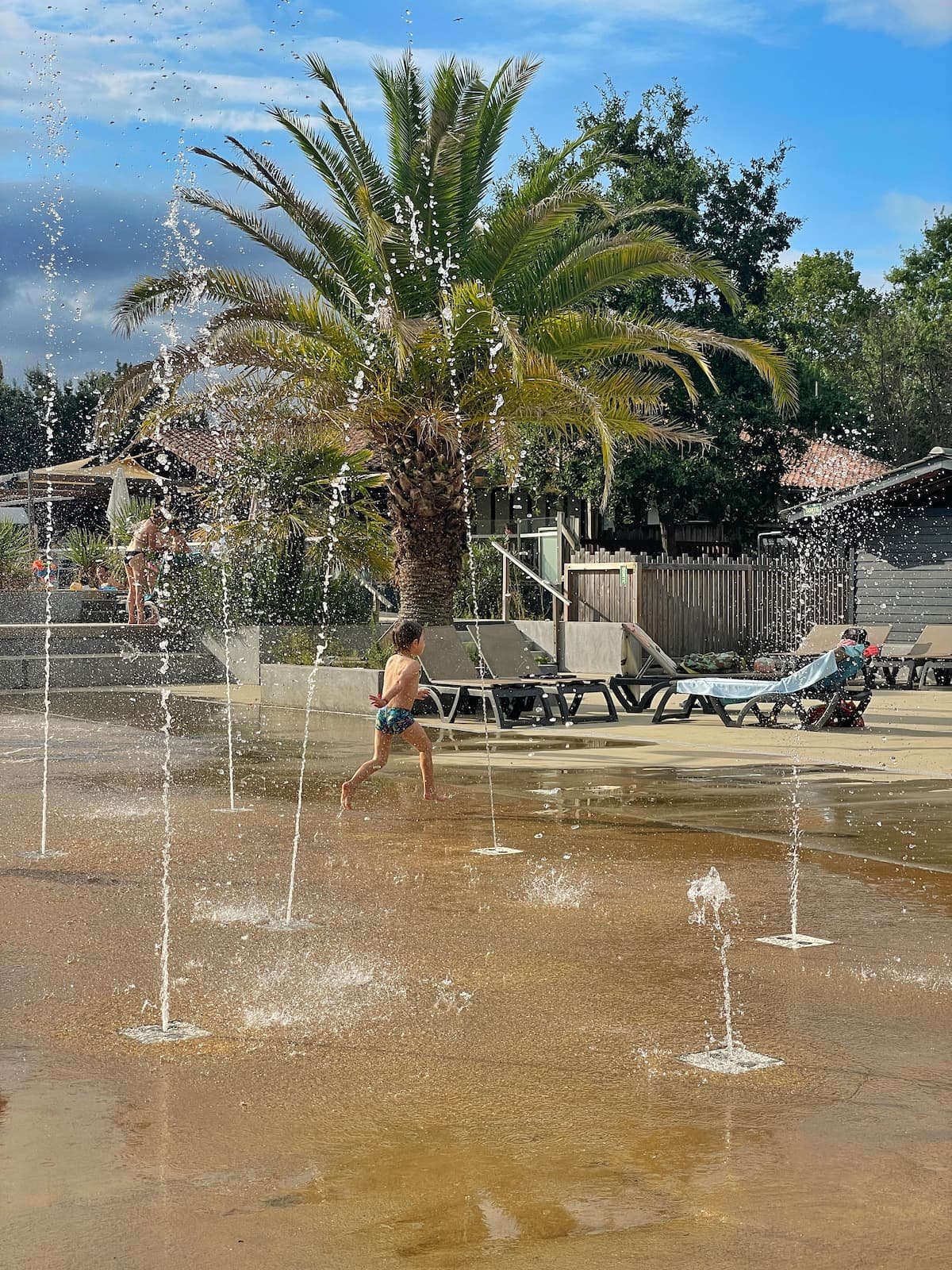 Splash park at Camping Le Col Vert, France