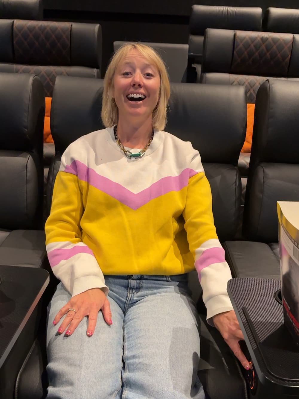 Vue Swindon Cinema reclining seats and button controls