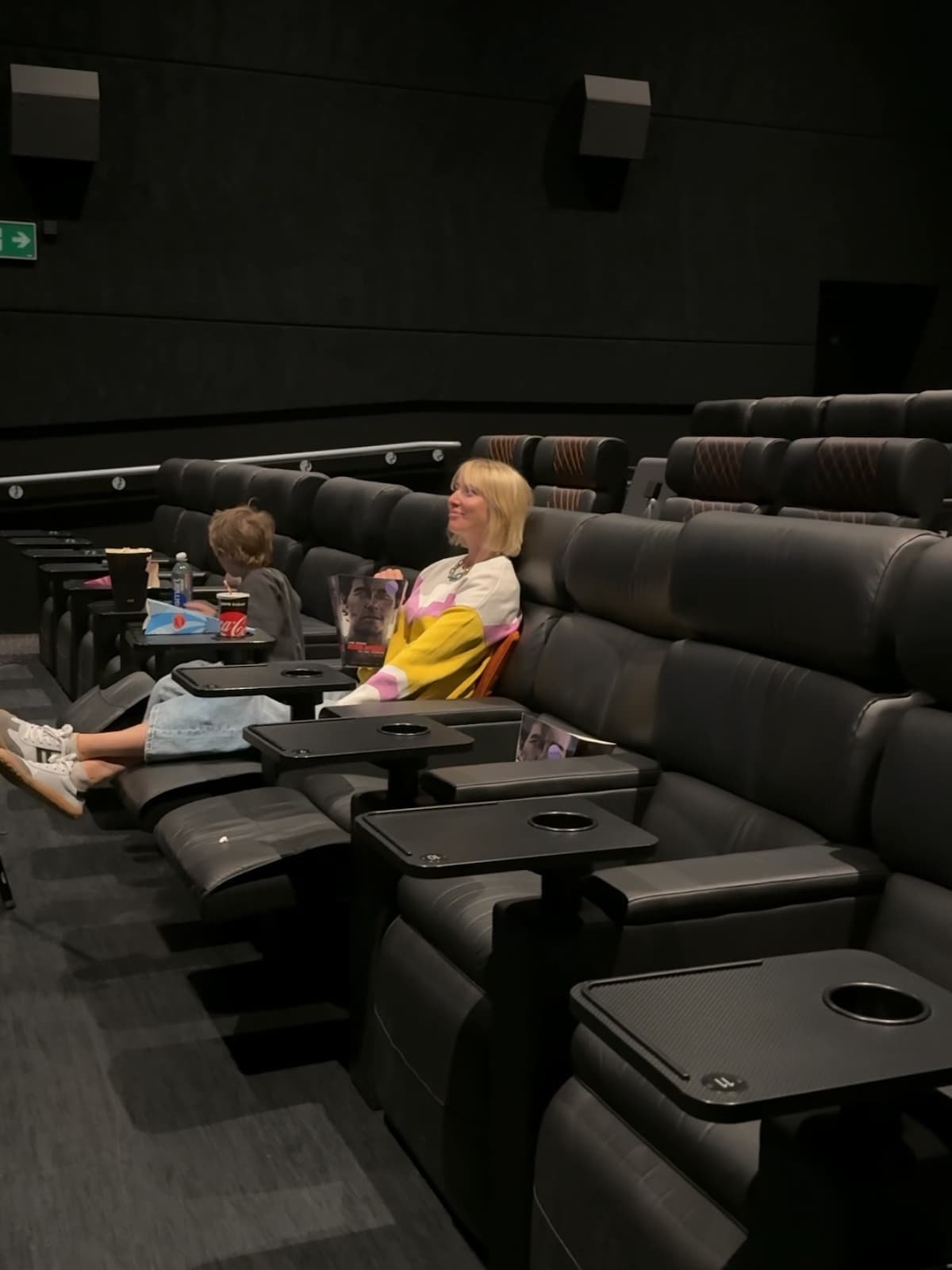 Vue Swindon Cinema reclining seats and button controls