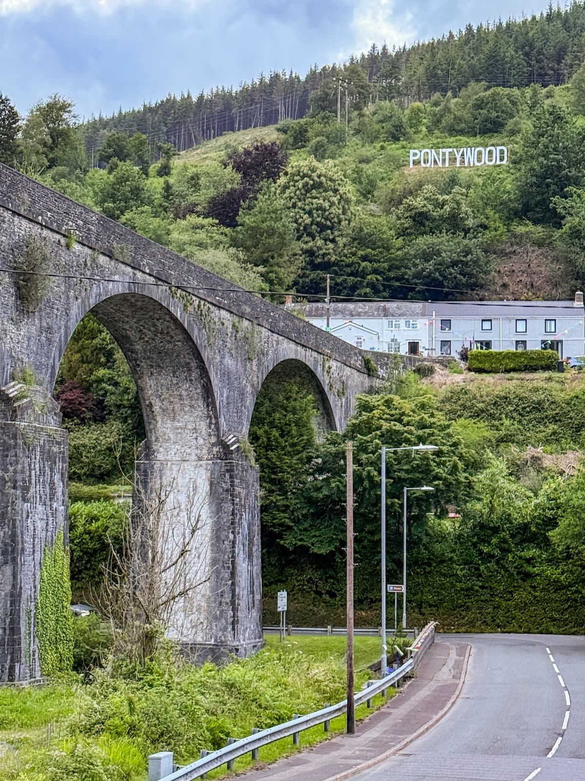Pontywood sign, Neath Port Talbot, Wales