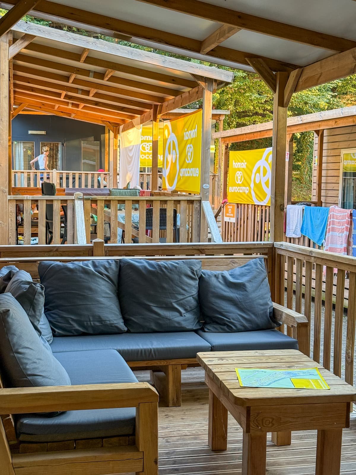 Hu Altomincio Eurocamp mobile premium outdoor decking  italy peschiera del garda