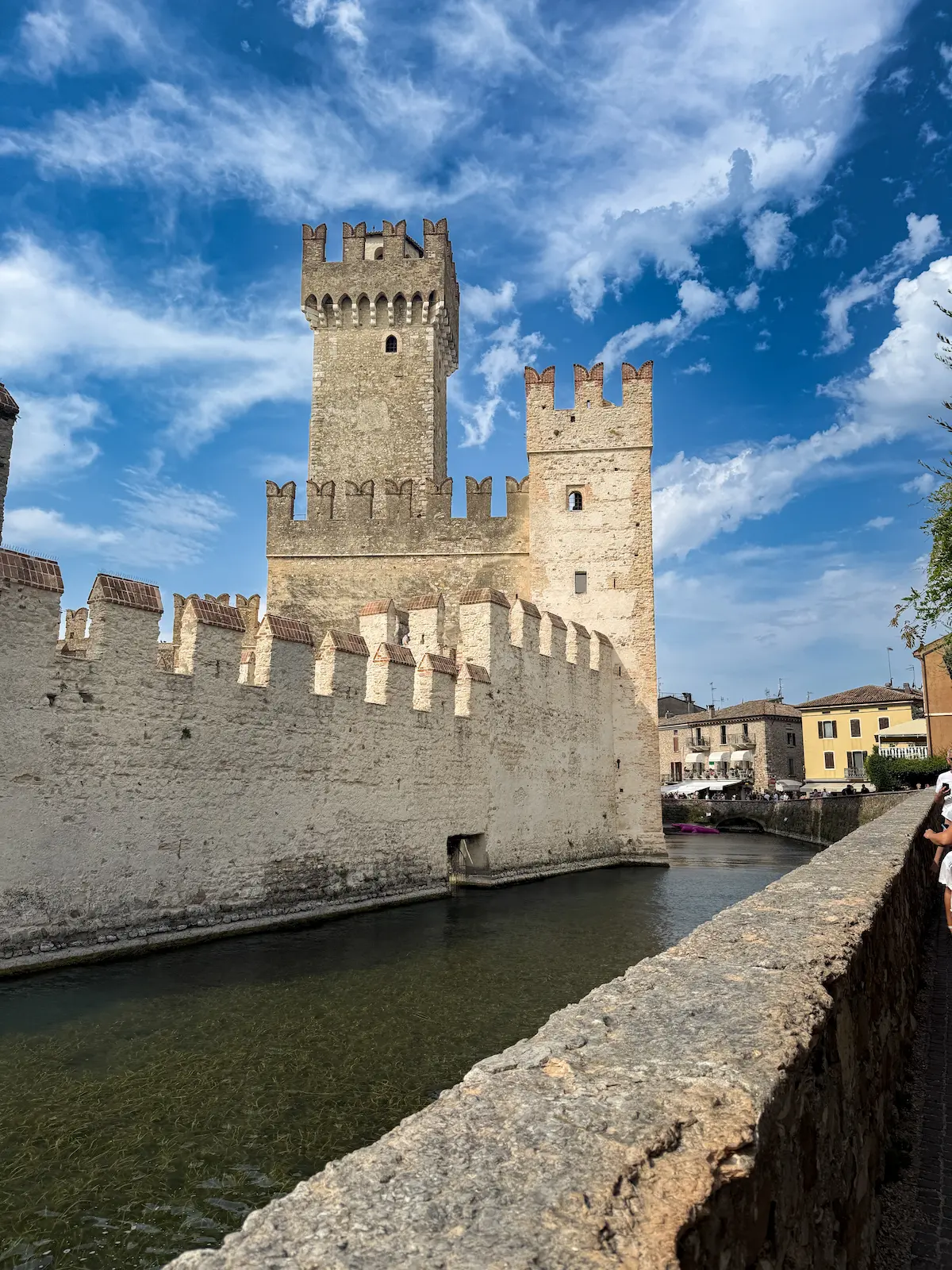 Sirmione lake garda italy fortress castle moat