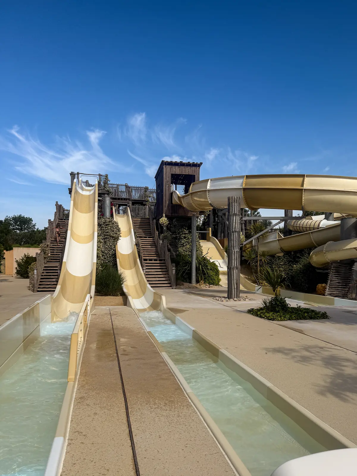 Le Serignan Plage waterslides Beziers France Eurocamp