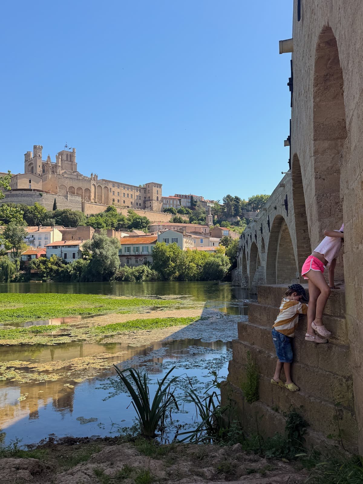 Beziers river orb south of france with kids