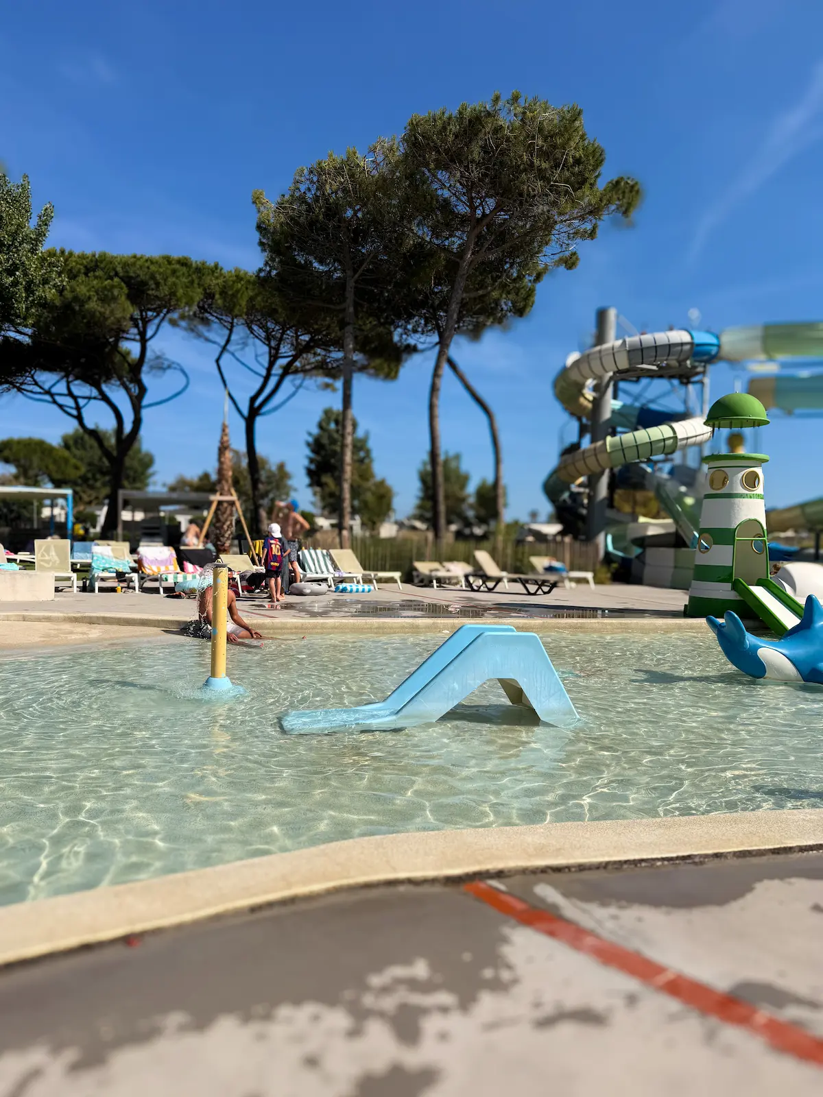 Eurocamp parc Le Castellas review waterslides and toddler swimming pool