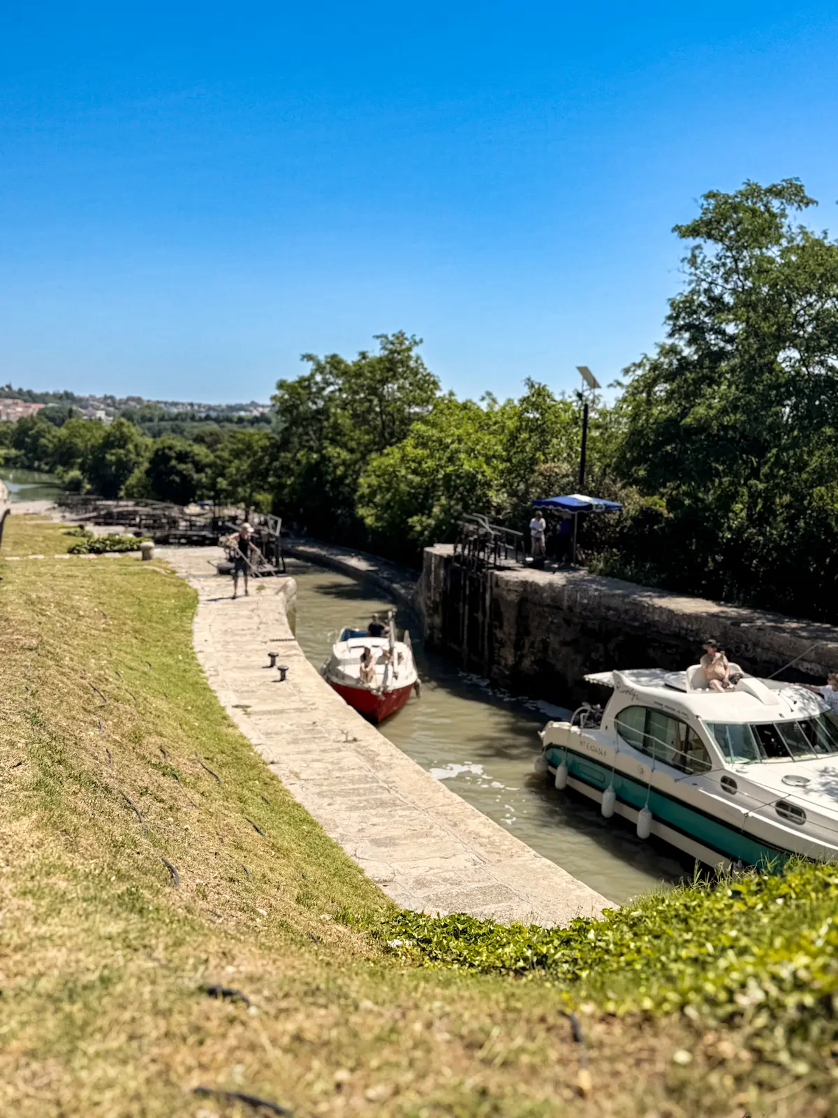 9 locks of Fonseranes Beziers France holiday