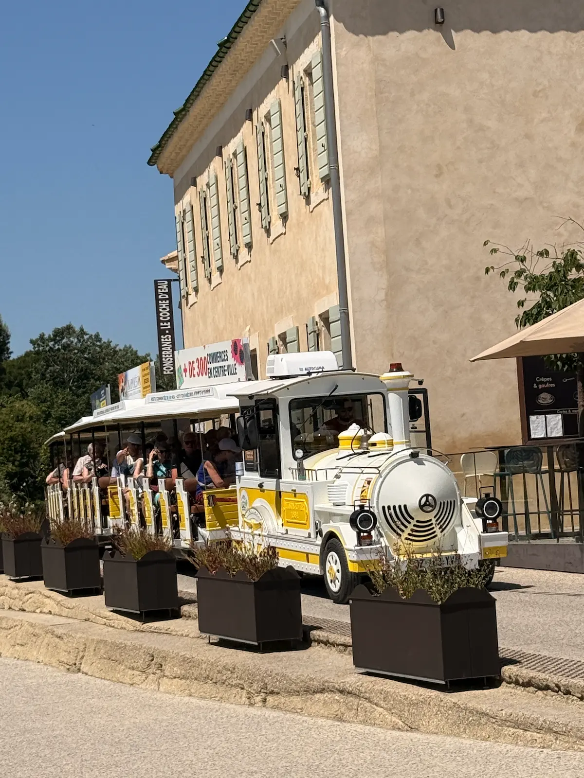 9 locks of Fonseranes Beziers tourist train France holiday