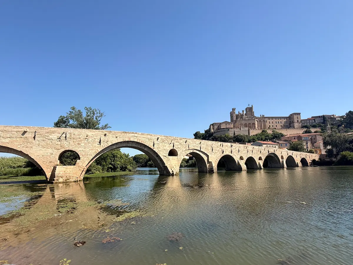 Pont Vieux Beziers bridge cathedral river orb france