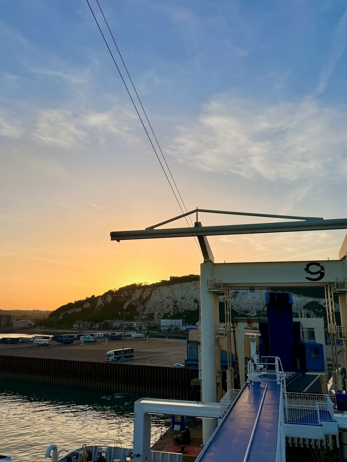 Leaving Dover by Ferry to Calais, France