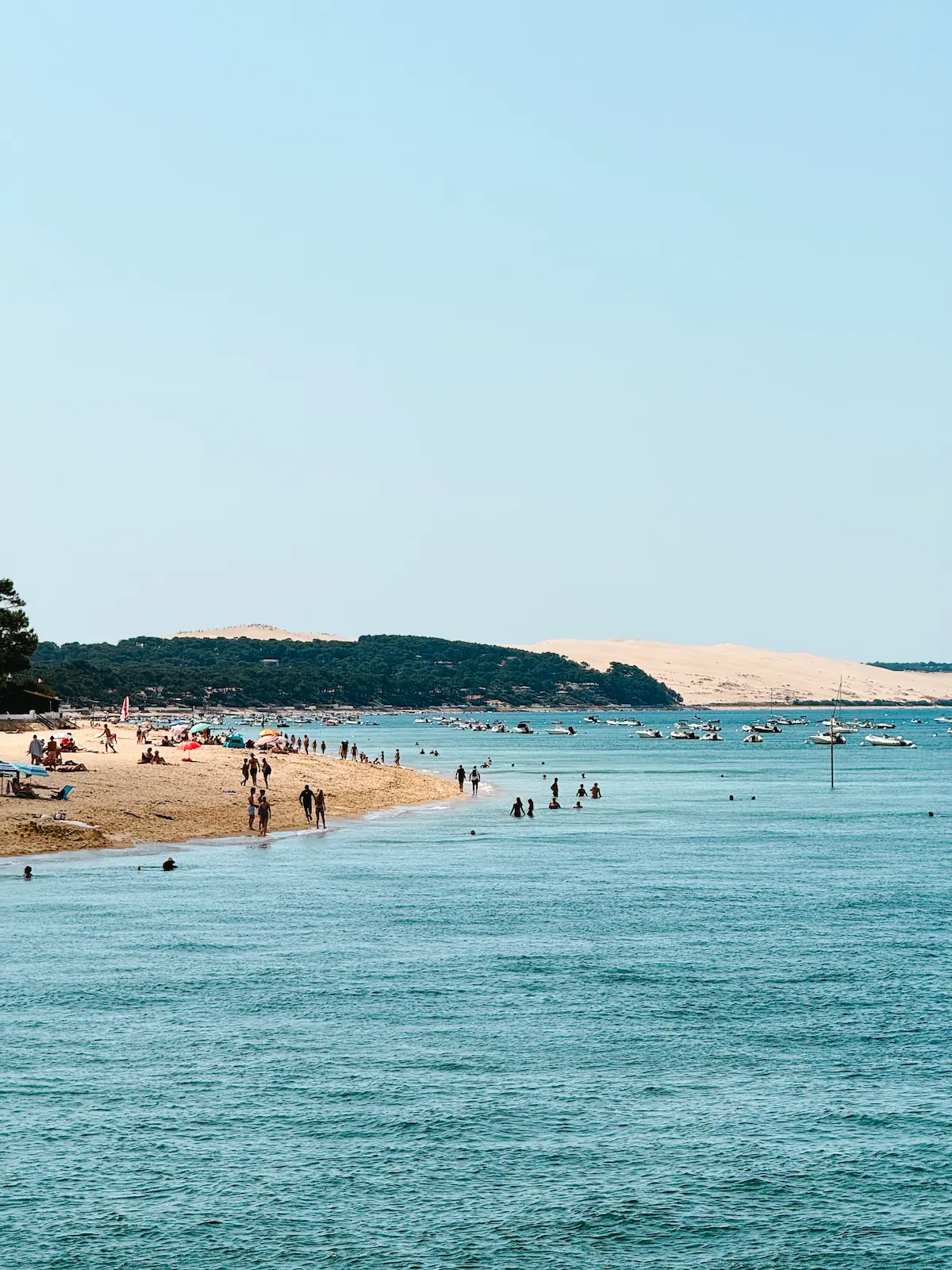 View of Dune du Pilat from Plage du Moulleau